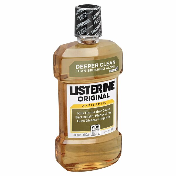 Listerine Original Antiseptic Mouthwash Gold 1 Liter 33.8 Fl. oz. 14419